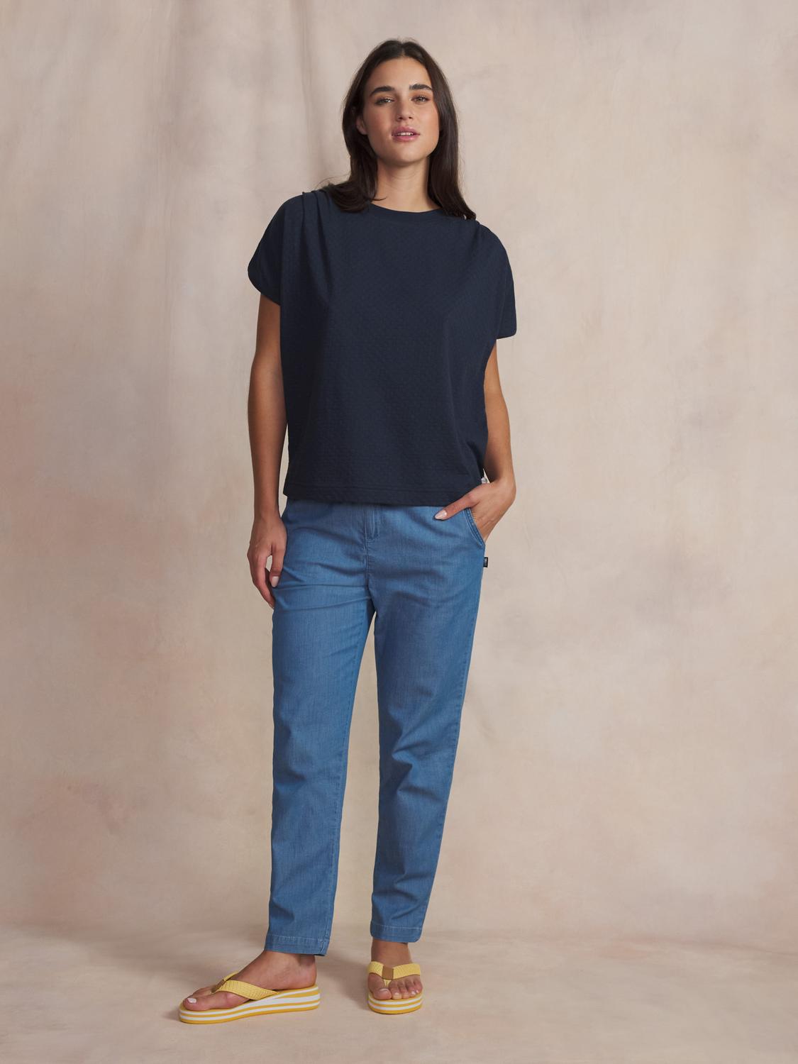 Tee-shirt en maille femme navy ROMMYTEE