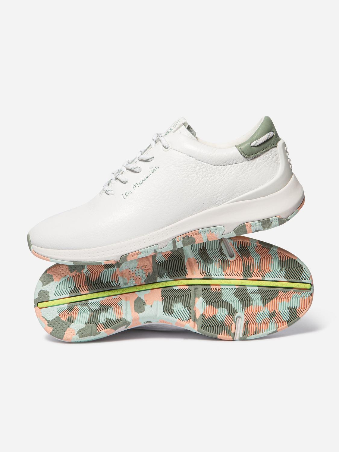 Running femme blanc argile camo JAZZRUN