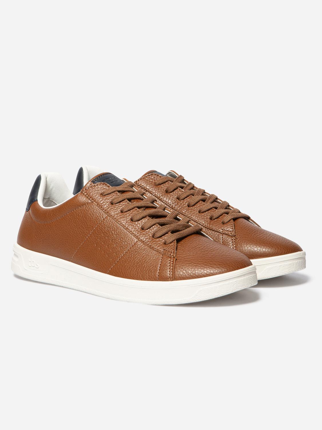 Baskets Homme Fabriquées En France Cuir Marron FLAUBER Baskets Homme Fabriquées En France Cuir Marron FLAUBER