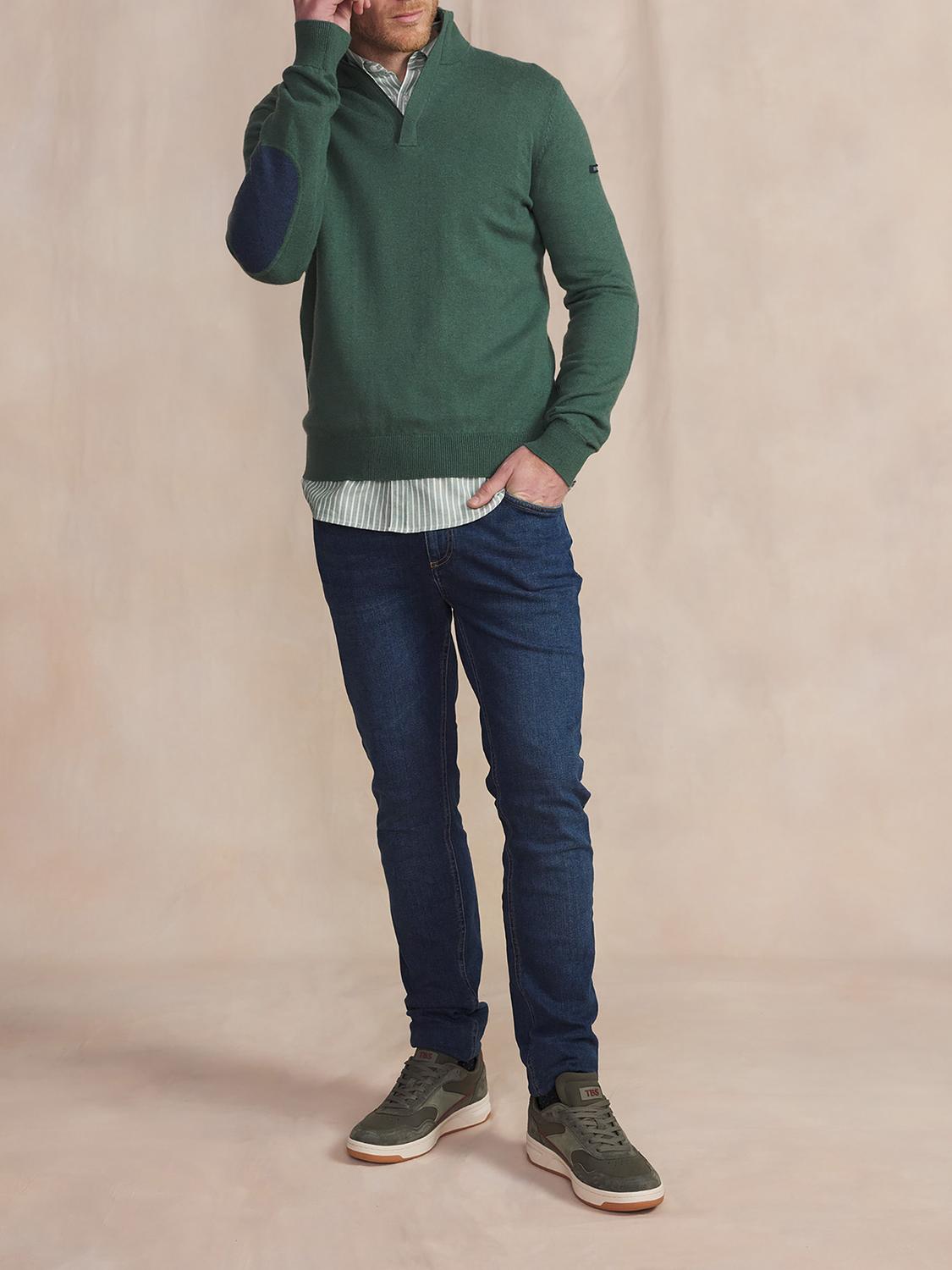 Pull Homme Col Camionneur Bleu MALIKCAM