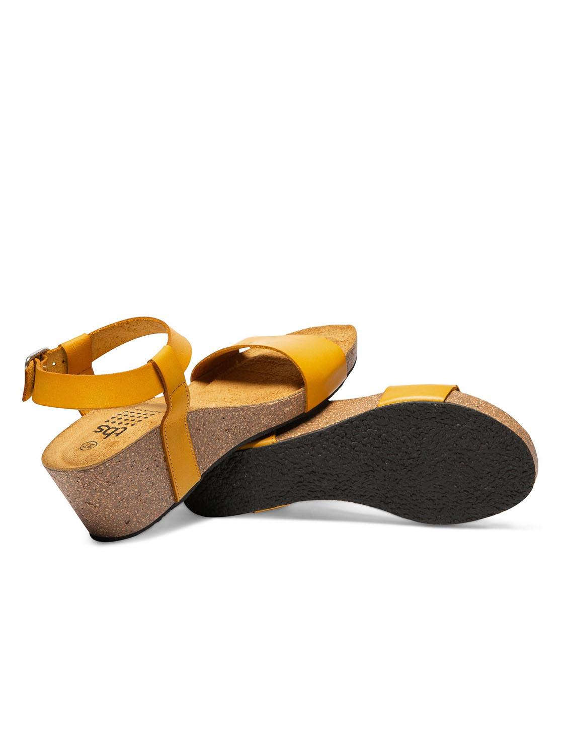 Sandales Compensées Jaune Sandales Compensées Jaune