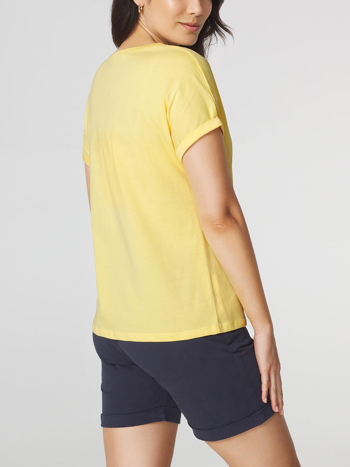 T-shirt Femme Jersey Jaune ZELDATEE