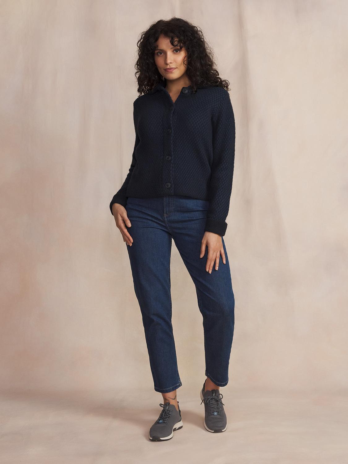 Gilet Marine Manches Longues Bleu JANANGIL Gilet Marine Manches Longues Bleu JANANGIL