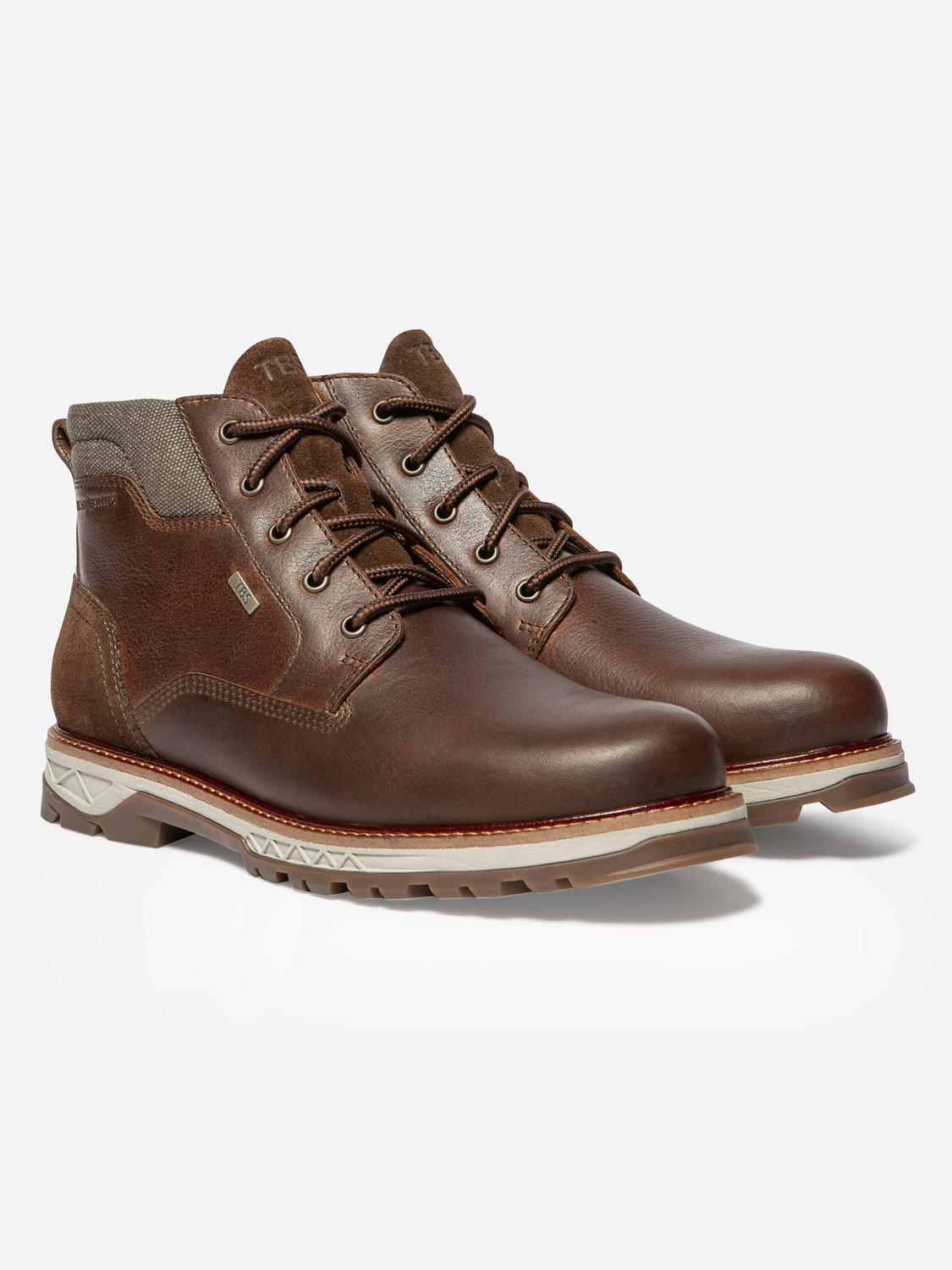 Boots Homme Membrane Imperméable Cuir Marron MONTDOR Boots Homme Membrane Imperméable Cuir Marron MONTDOR
