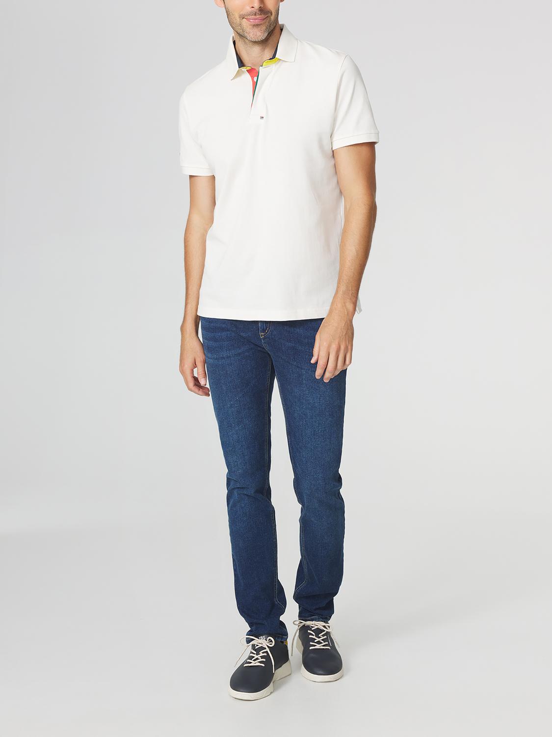 Polo Homme Piqué Blanc CLIDEPOL