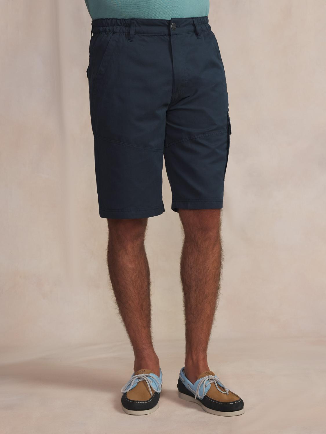 Bermuda Homme Ceinture Semi-élastiquée Marine FUPPABER