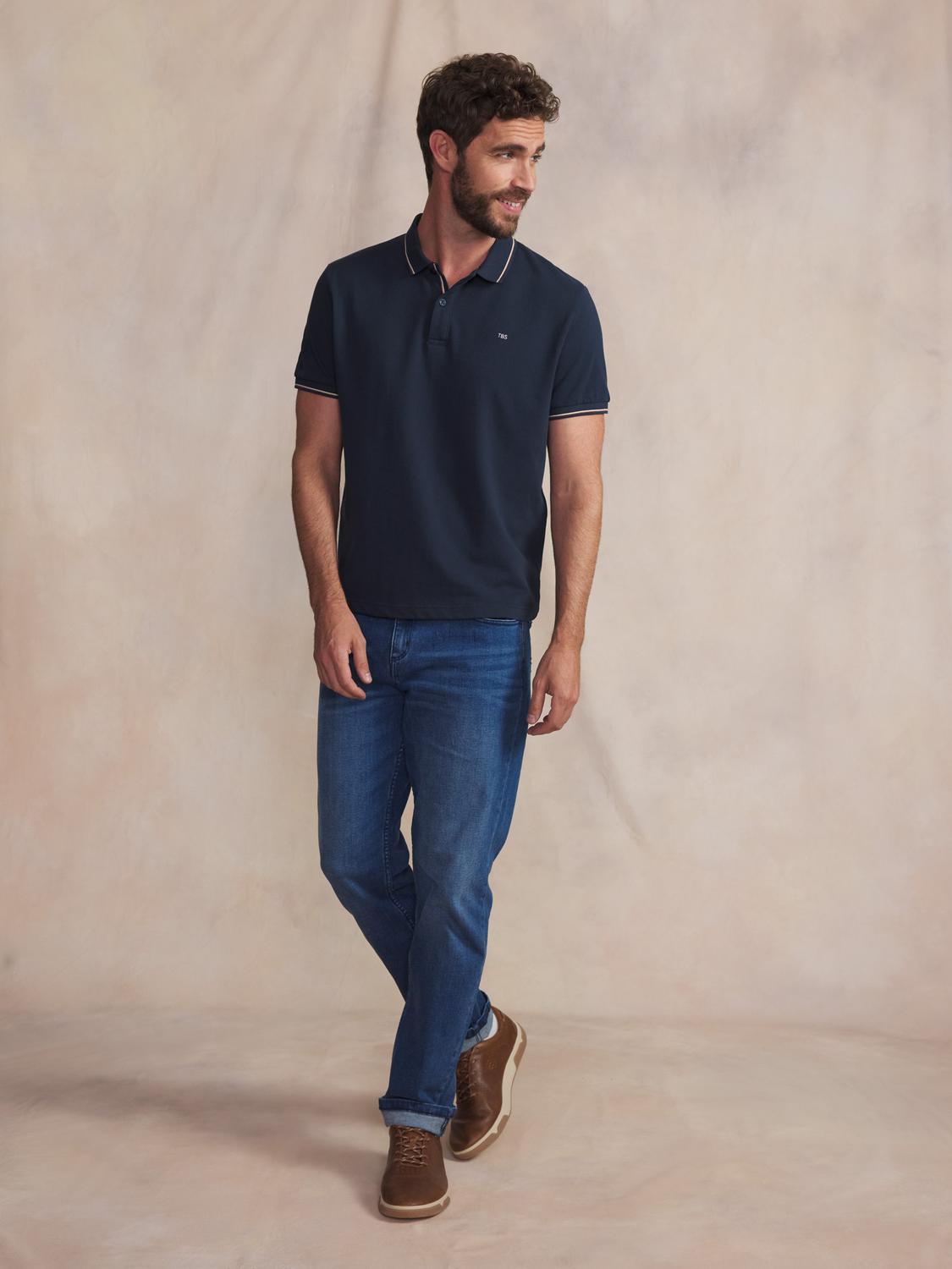 Polo homme navy DARELPOL