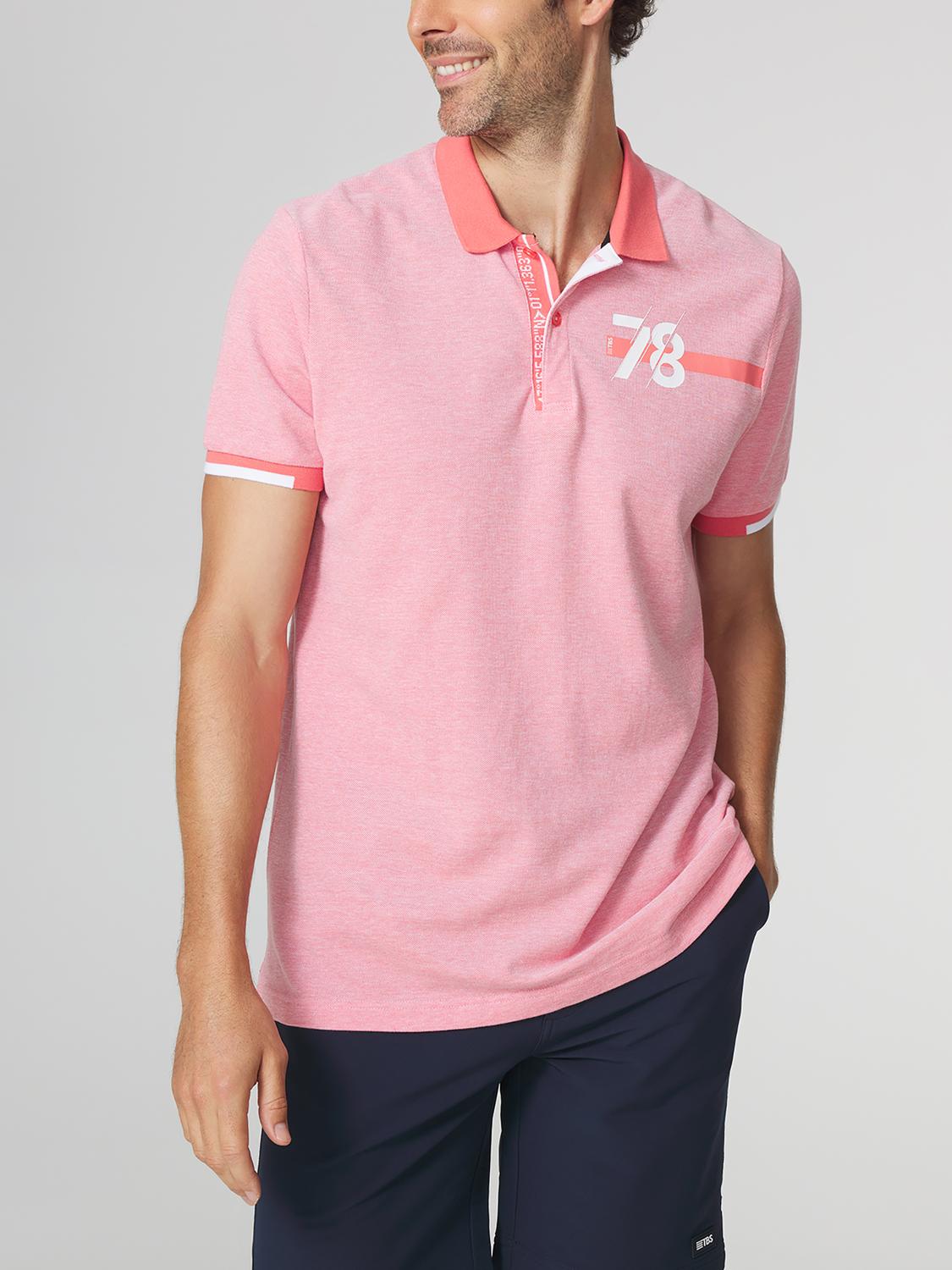 Polo Homme Coupe Ajustée Piqué Rouge JERODPOL