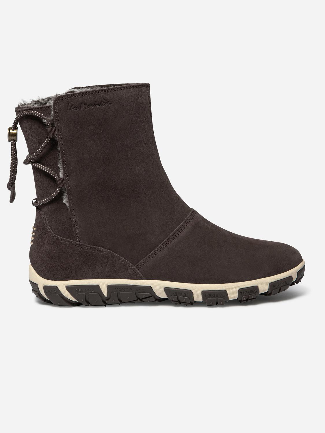 Boots Fourrées Femme Confort Cuir Marron JAZSNOW Boots Fourrées Femme Confort Cuir Marron JAZSNOW