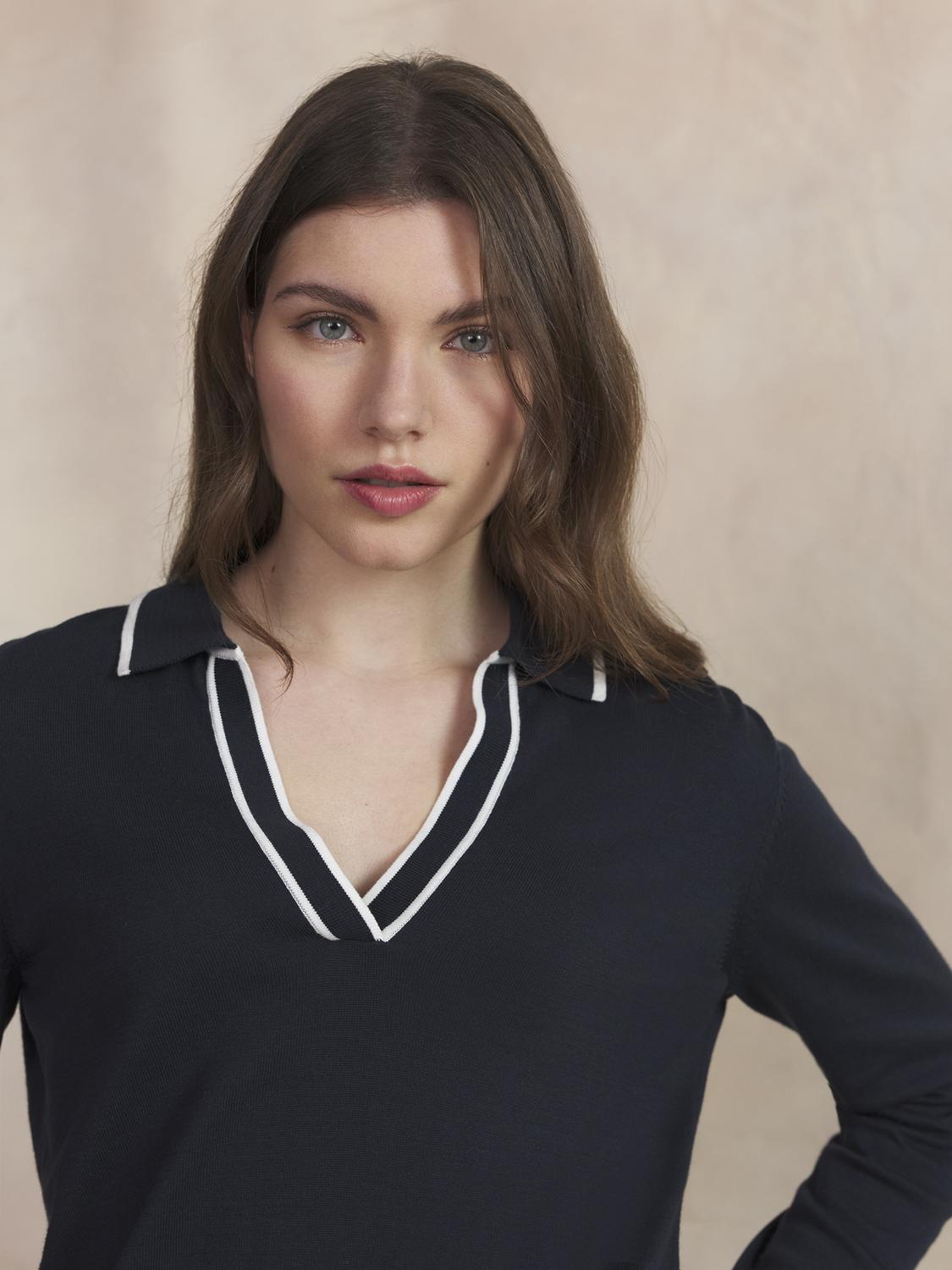 Polo Femme Marine ALAYAPOL