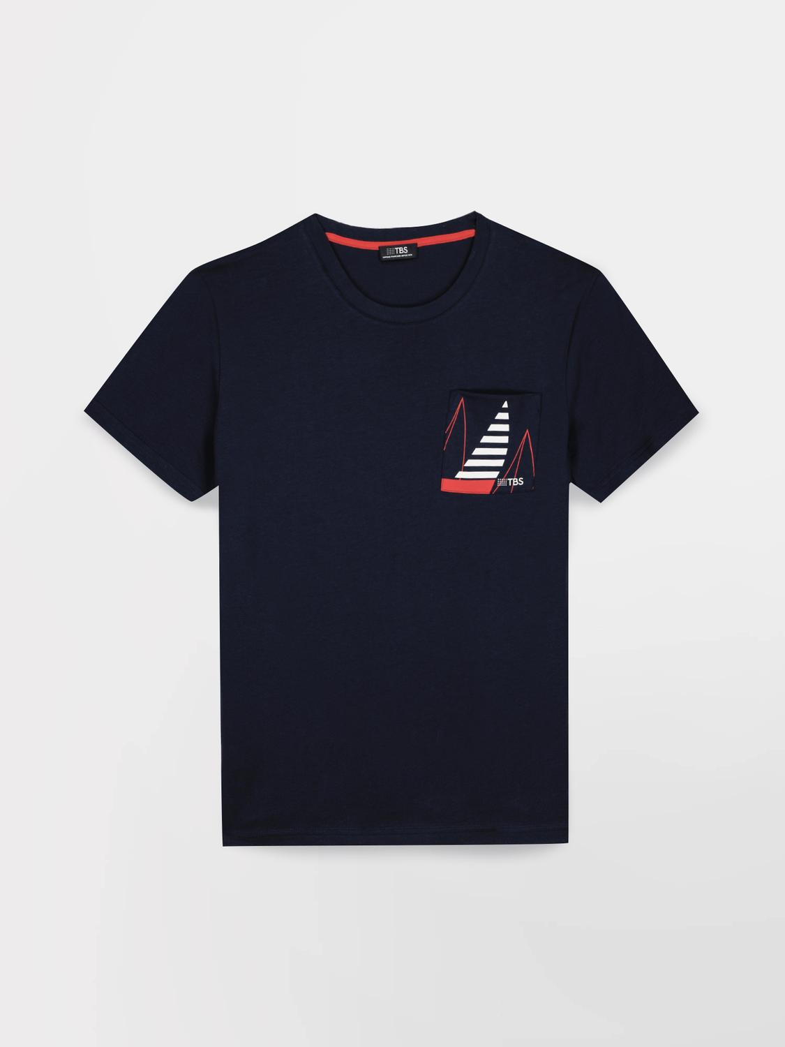 Men's knit T-shirt Navy DANISTEE