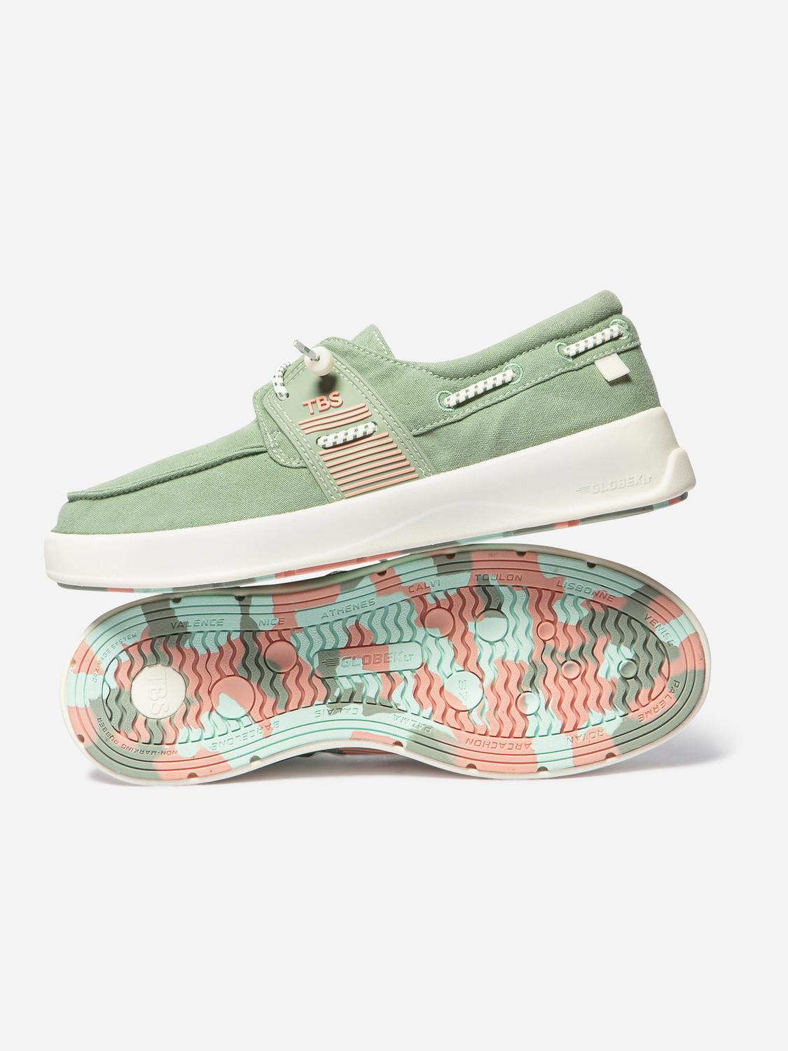 Chaussures bateau femme argile GEOFLOT