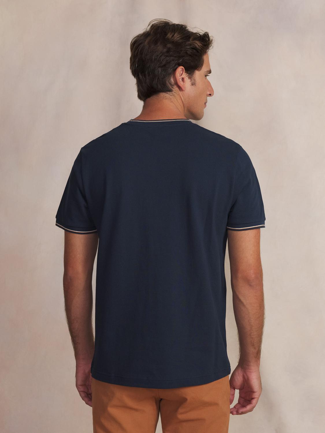 Tee-shirt en maille homme navy DARELTEE
