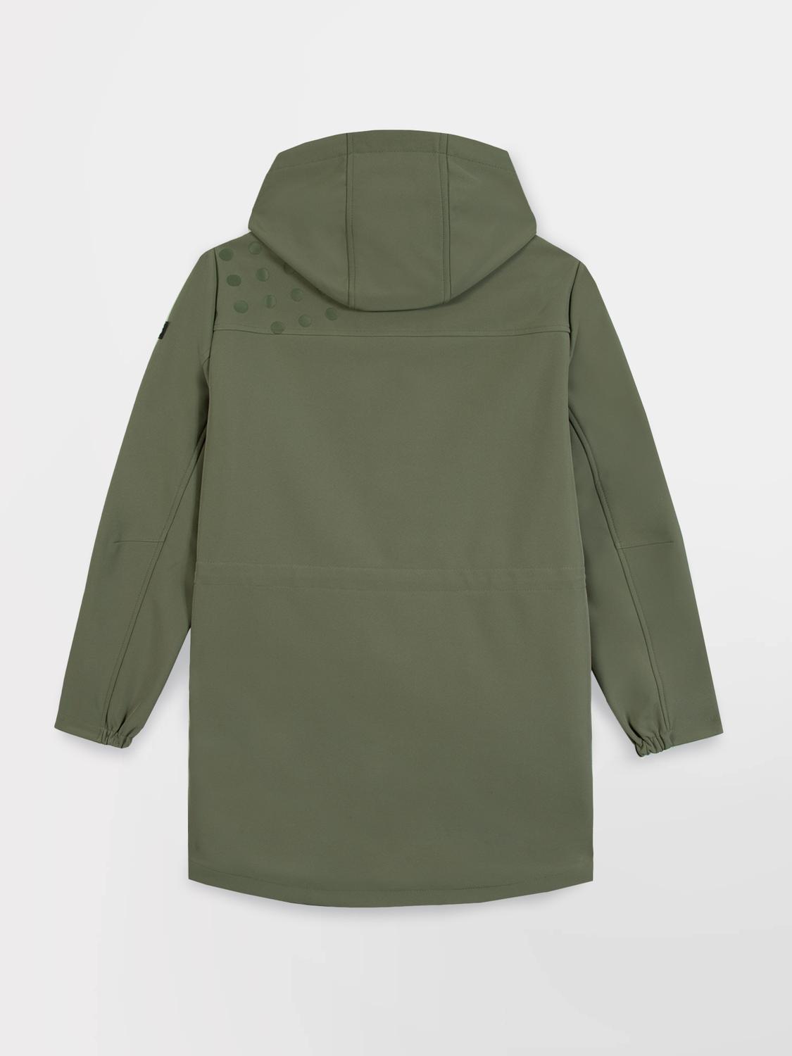 Veste Longue Femme Imperméable A Capuche Vert FANNYLON