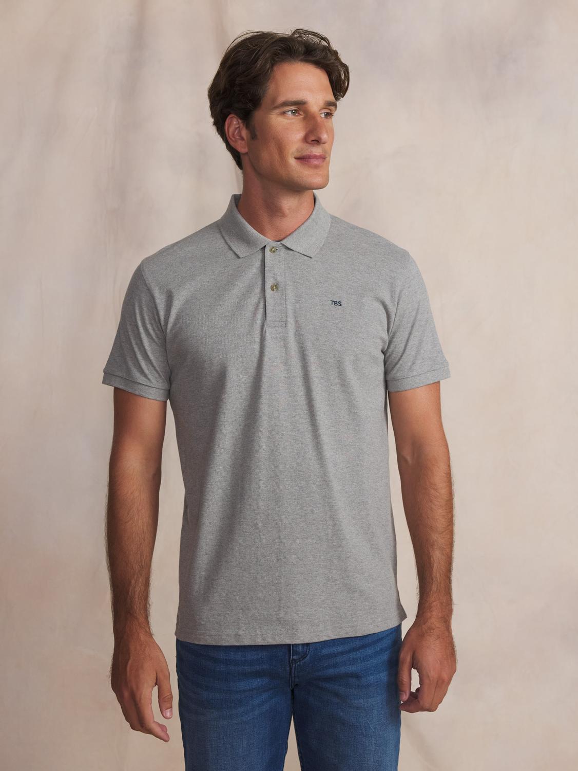Polo homme gris chine LICIOPOL