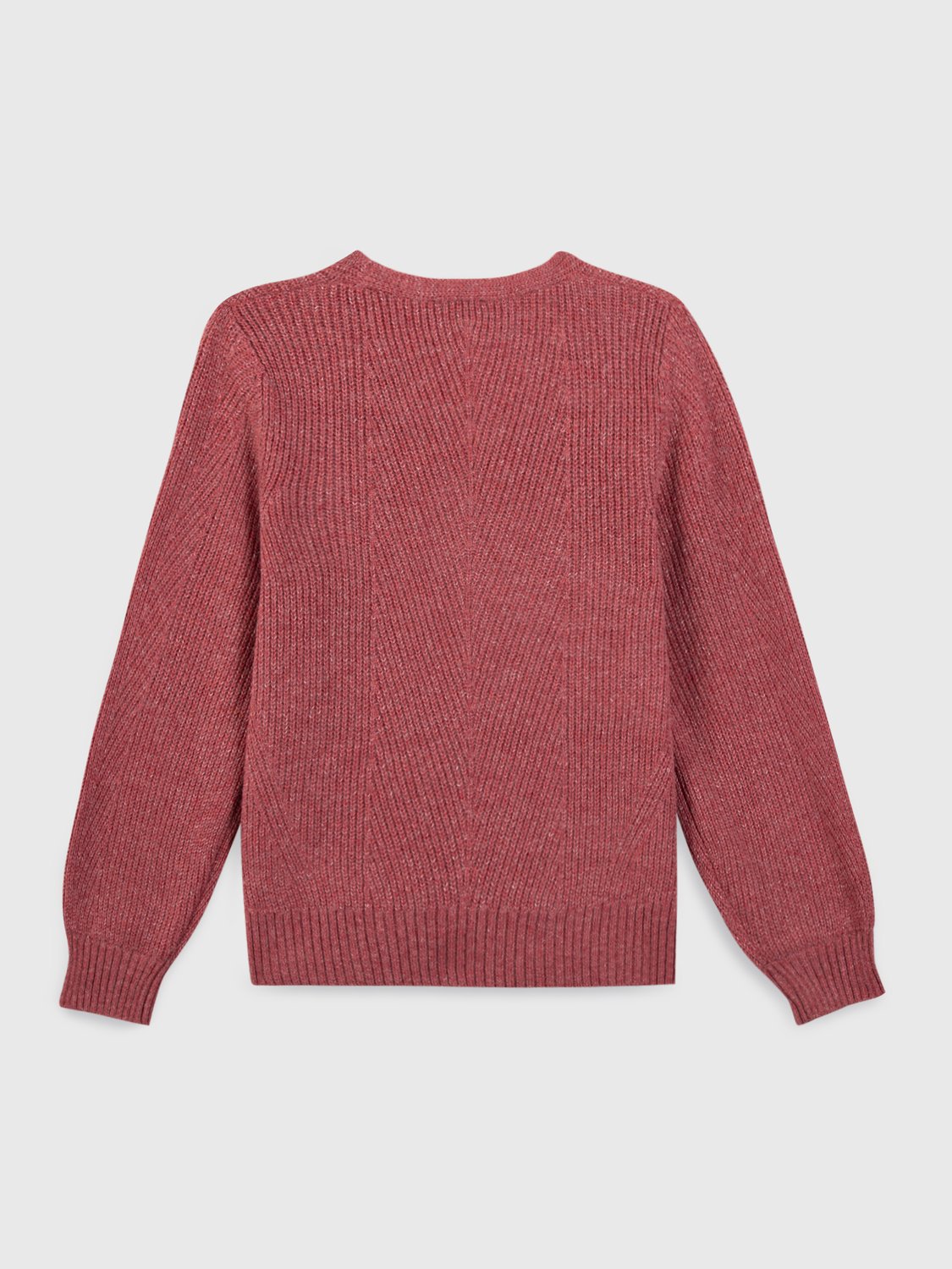 Pull Femme Col V Tricot Rose JENNYVER