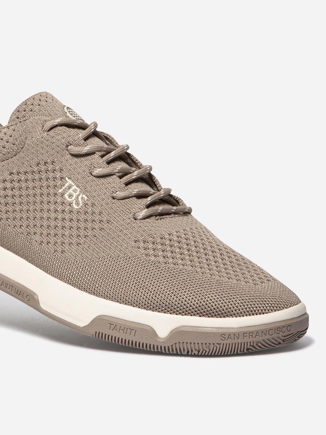 Tennis en toile homme chine taupe GUEKNIT