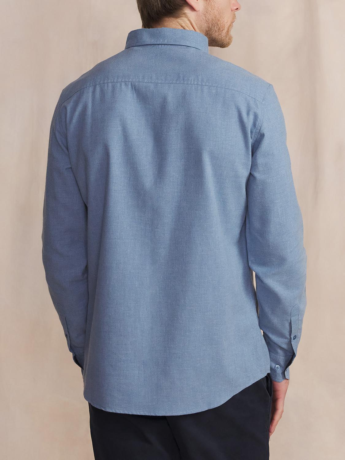 Chemise Homme Coton Flanelle Bleu BERLICHE