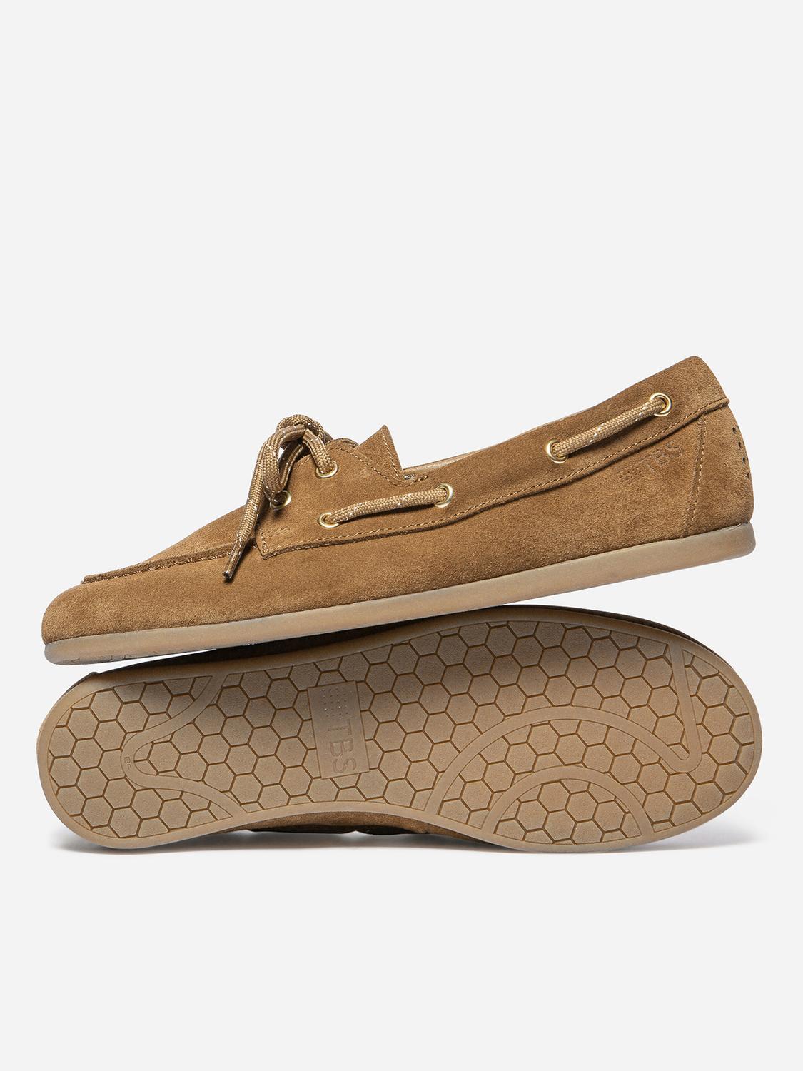 Chaussures bateau femme tan MORICIA