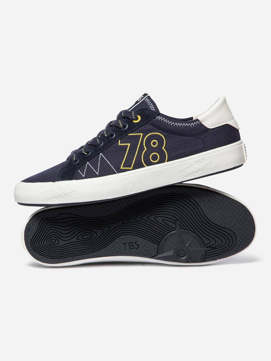 Men's canvas sneakers Navy ALLBOAT
