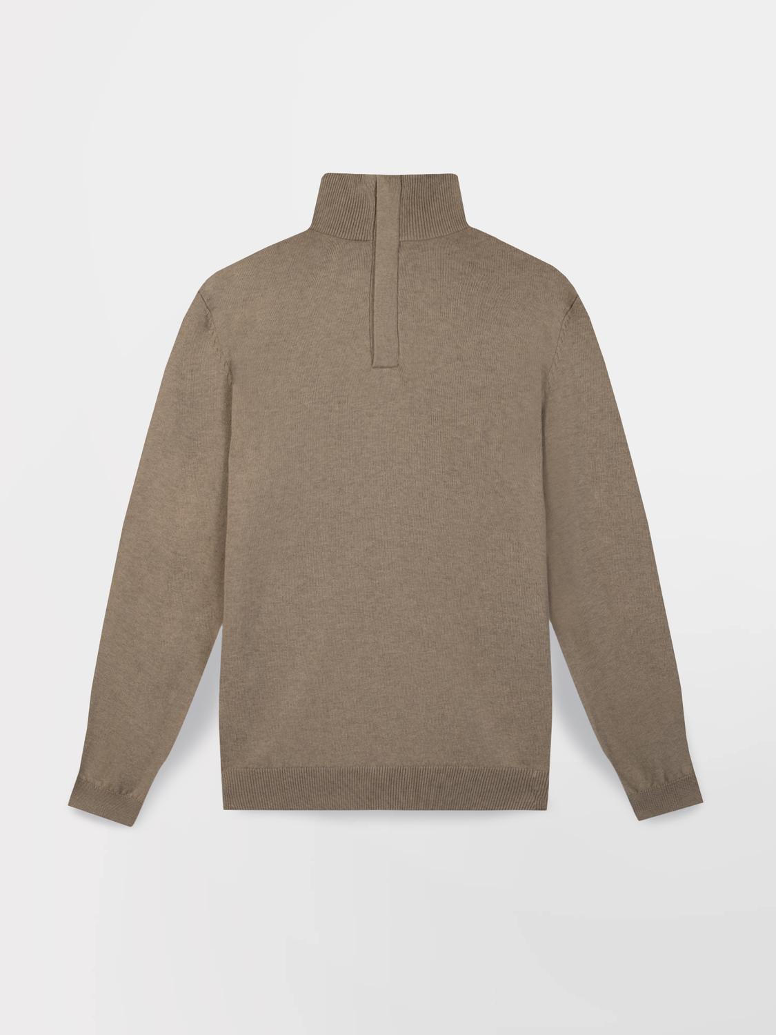 Pull Col Camionneur Homme Beige MALIKCAM