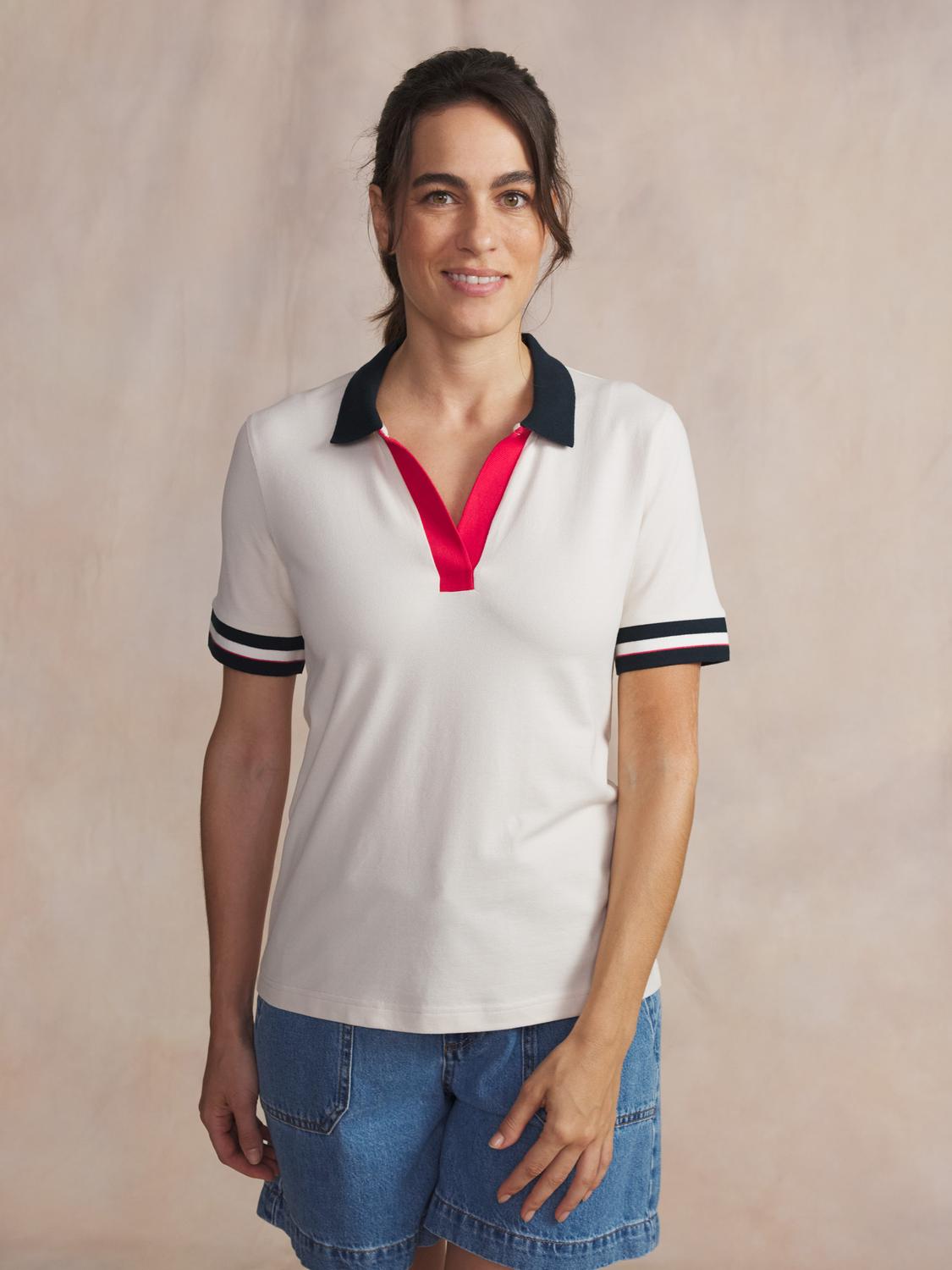 Polo femme craie MAGGYPOL