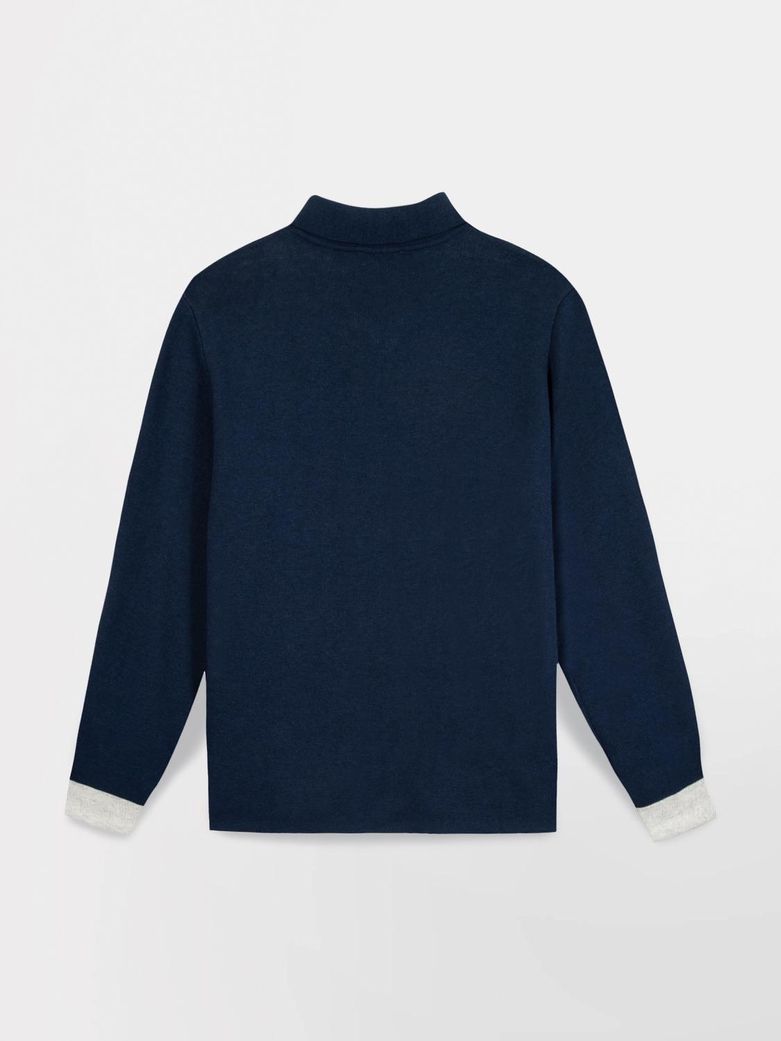 Gilet Marine Manches Longues Bleu PIARAGIL Gilet Marine Manches Longues Bleu PIARAGIL