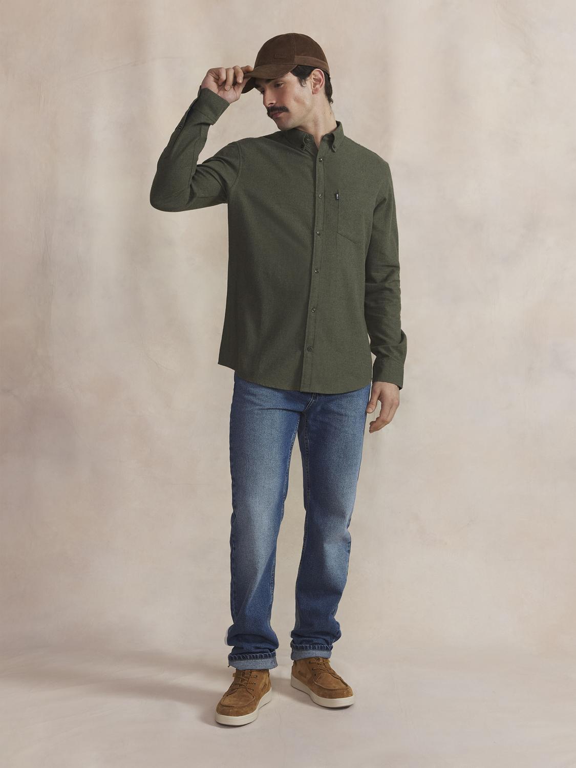 Chemise Homme Flanelle Lichen BERLICHE