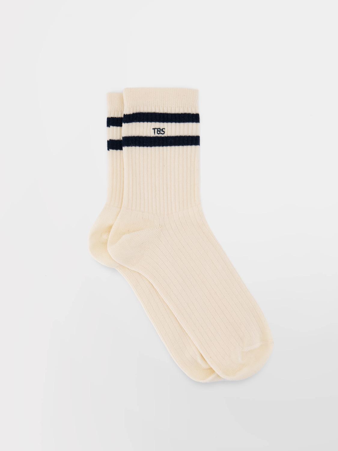 Chaussette Homme Textile Craie et Marine LOUISOC