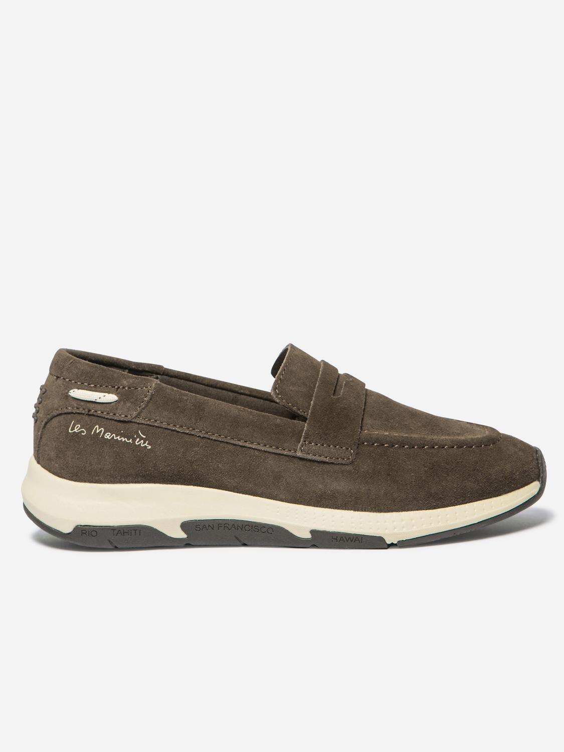 Mocassin Femme Cuir Chocolat JELIMOC
