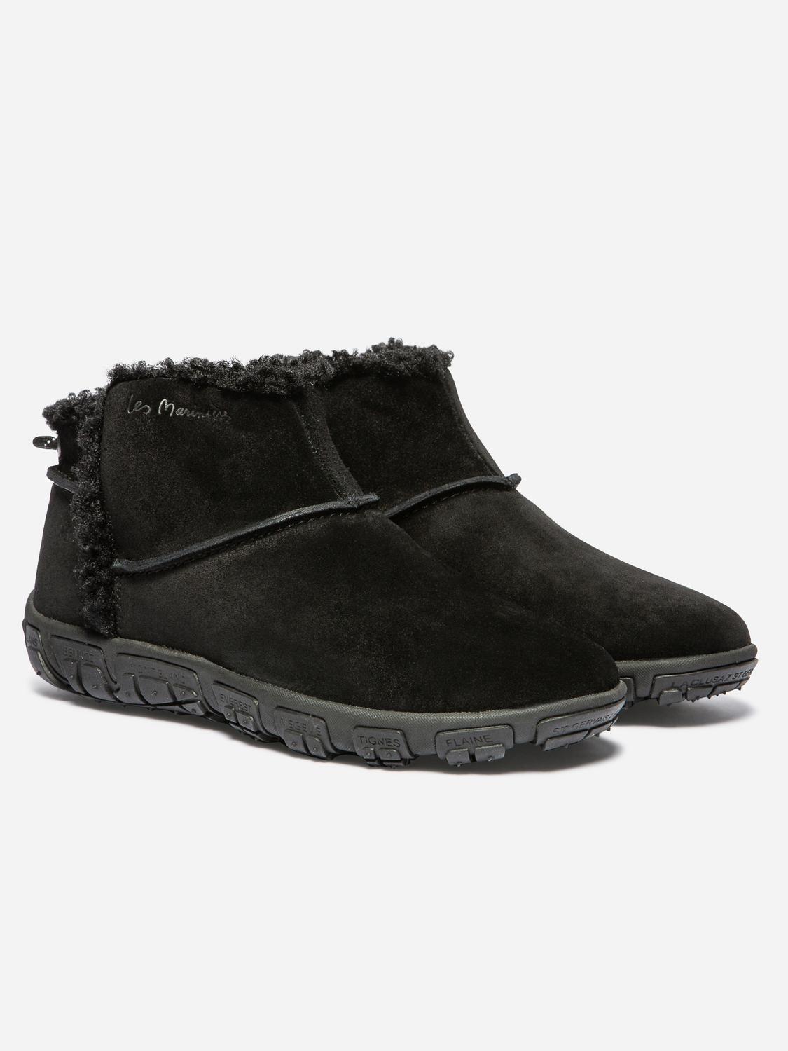 Boots Femme Cuir Noir JENSNOW