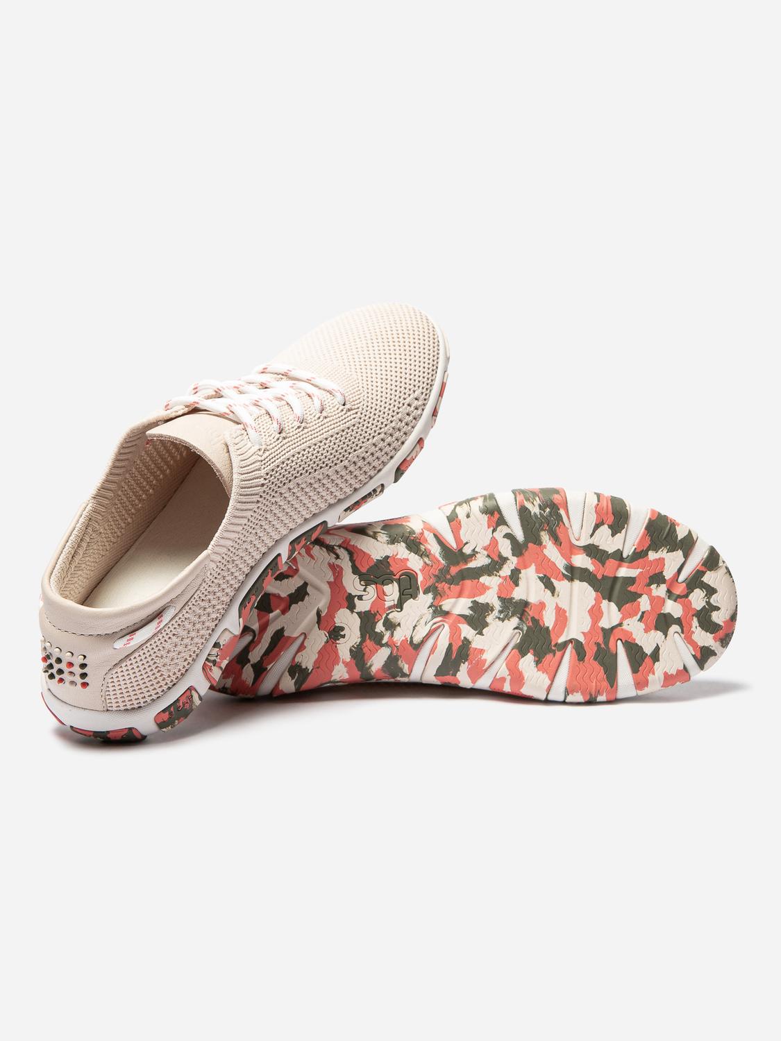 Tennis Femme Confort Textile Recyclé Rose Clair