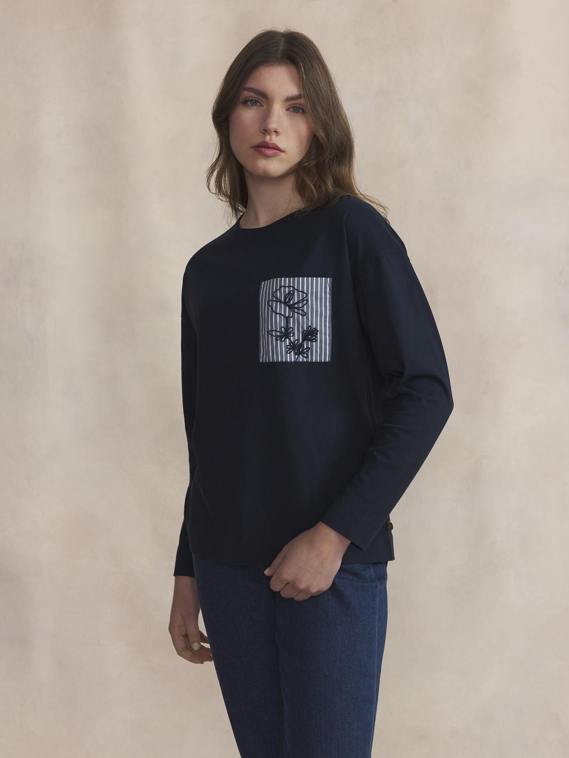 Tee Maille Femme Marine OLYRATEE