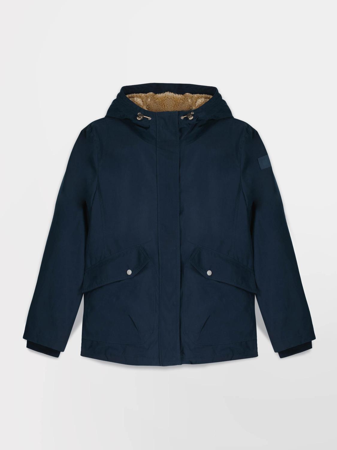 Manteau Femme Intérieur Sherpa Dessus Marine JUDITMAN