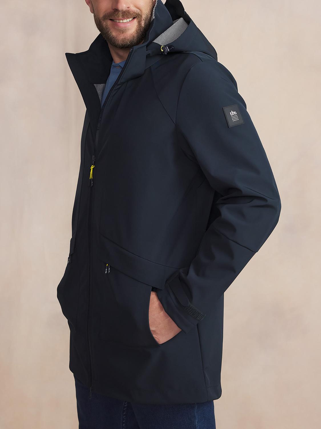 Manteau Long Homme Déperlant Marine HELNYLON