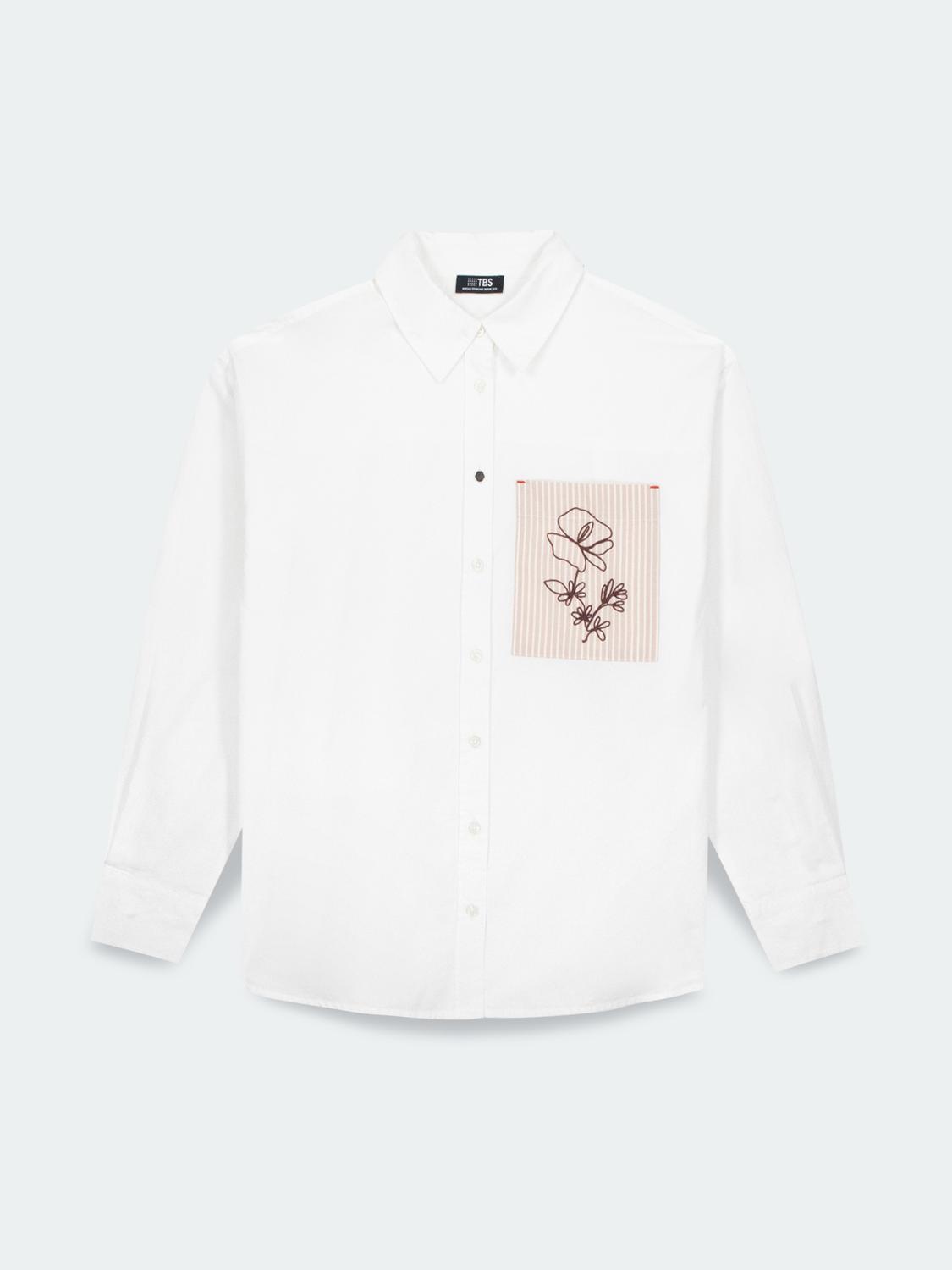 Chemise Femme Coton Blanc ERINANEW
