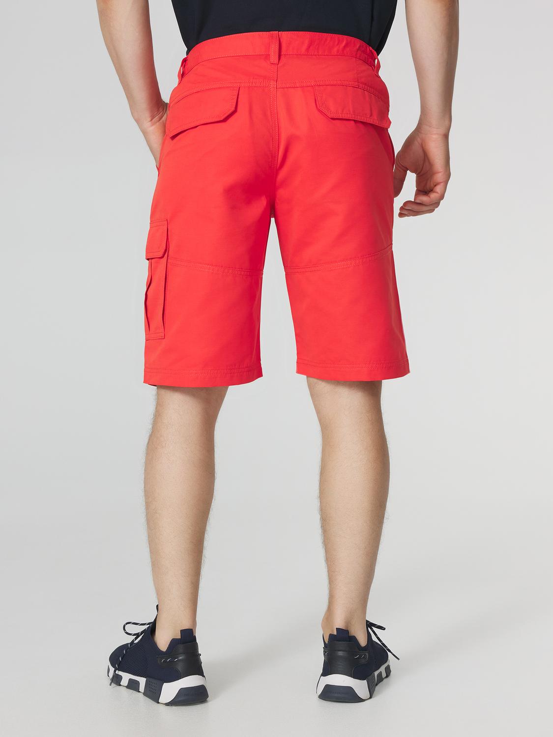 Bermuda Homme Ceinture Semi-élastiquée Rouge FUPPABER