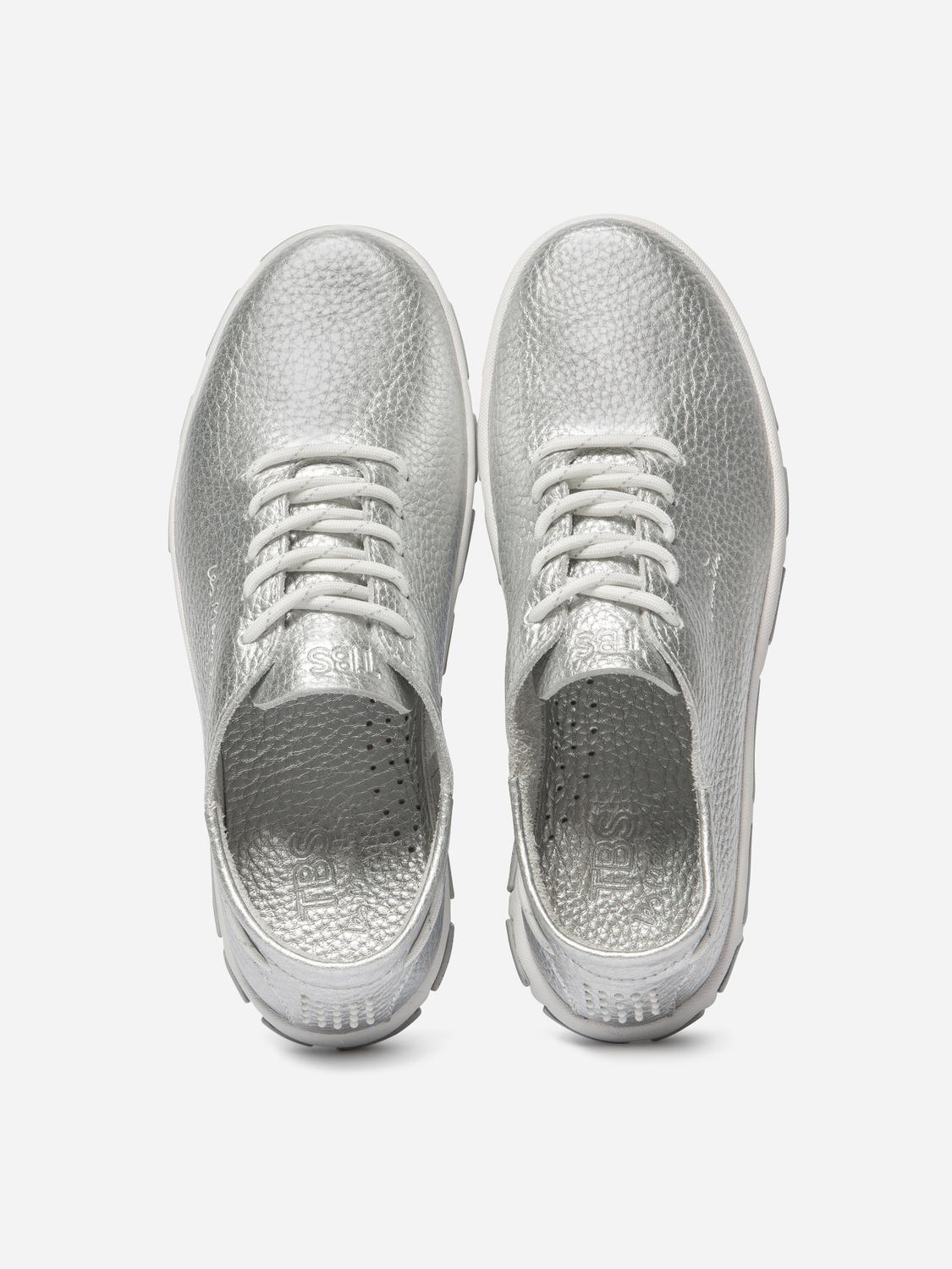 Tennis Femme Confort Cuir Gris JAZARU Tennis Femme Confort Cuir Gris JAZARU