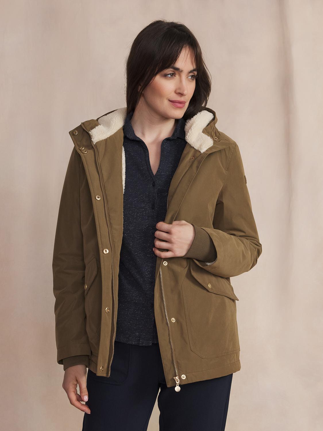 Manteau Femme Intérieur Sherpa Dessus Marron JUDITMAN Manteau Femme Intérieur Sherpa Dessus Marron JUDITMAN