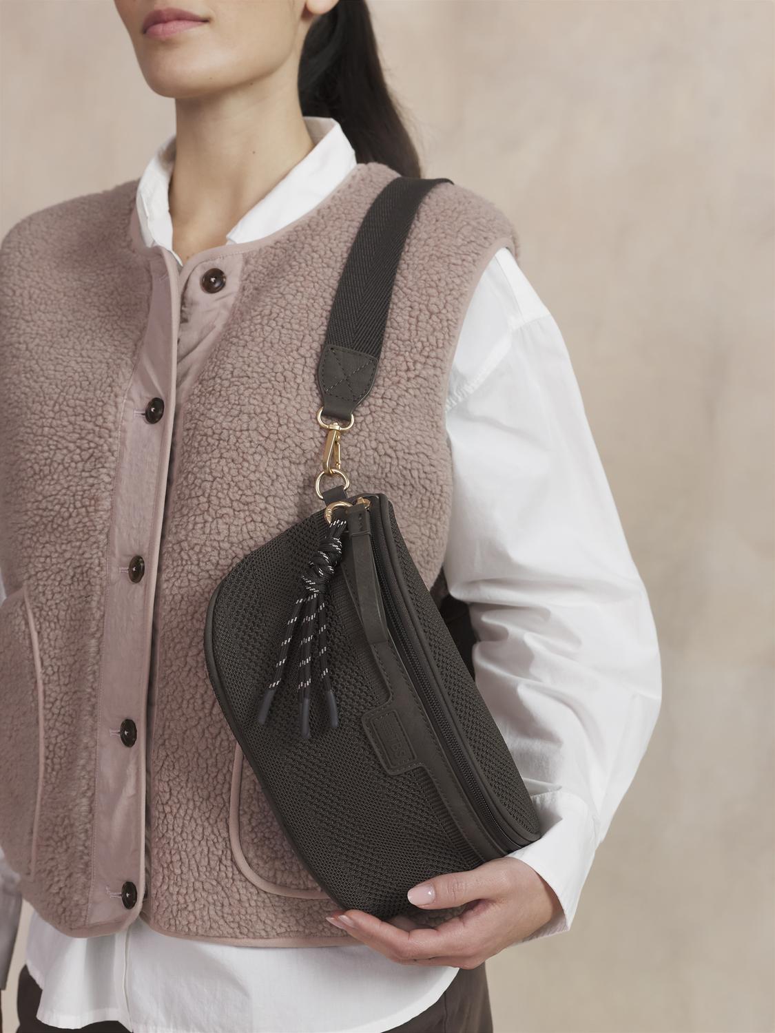 Sac Banane Femme Cuir Chocolat JAZABAN