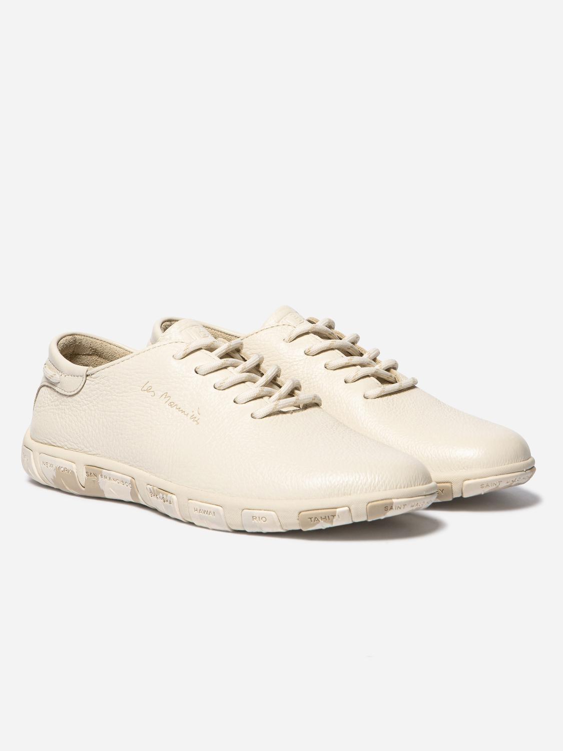 Tennis en toile femme ecru camo JAZARU