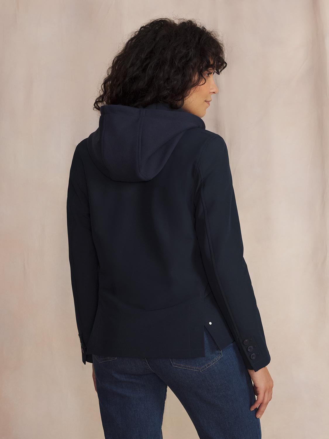 Veste Femme Capuche Amovible Doublé Marine POLLYVES Veste Femme Capuche Amovible Doublé Marine POLLYVES