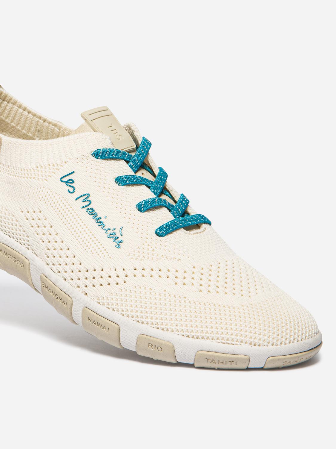 Tennis en toile femme calcaire et latte JANESSA