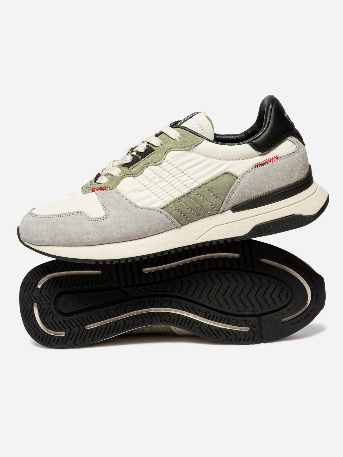 Running homme off-white et kaki DYTTIKO