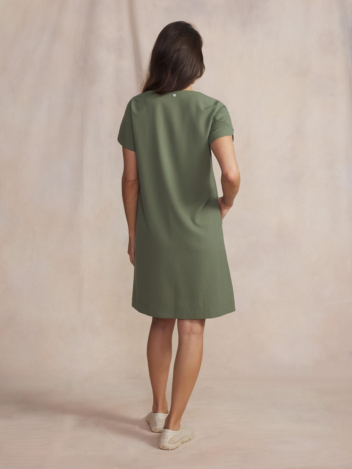 Robe courte femme kaki LANNAROB