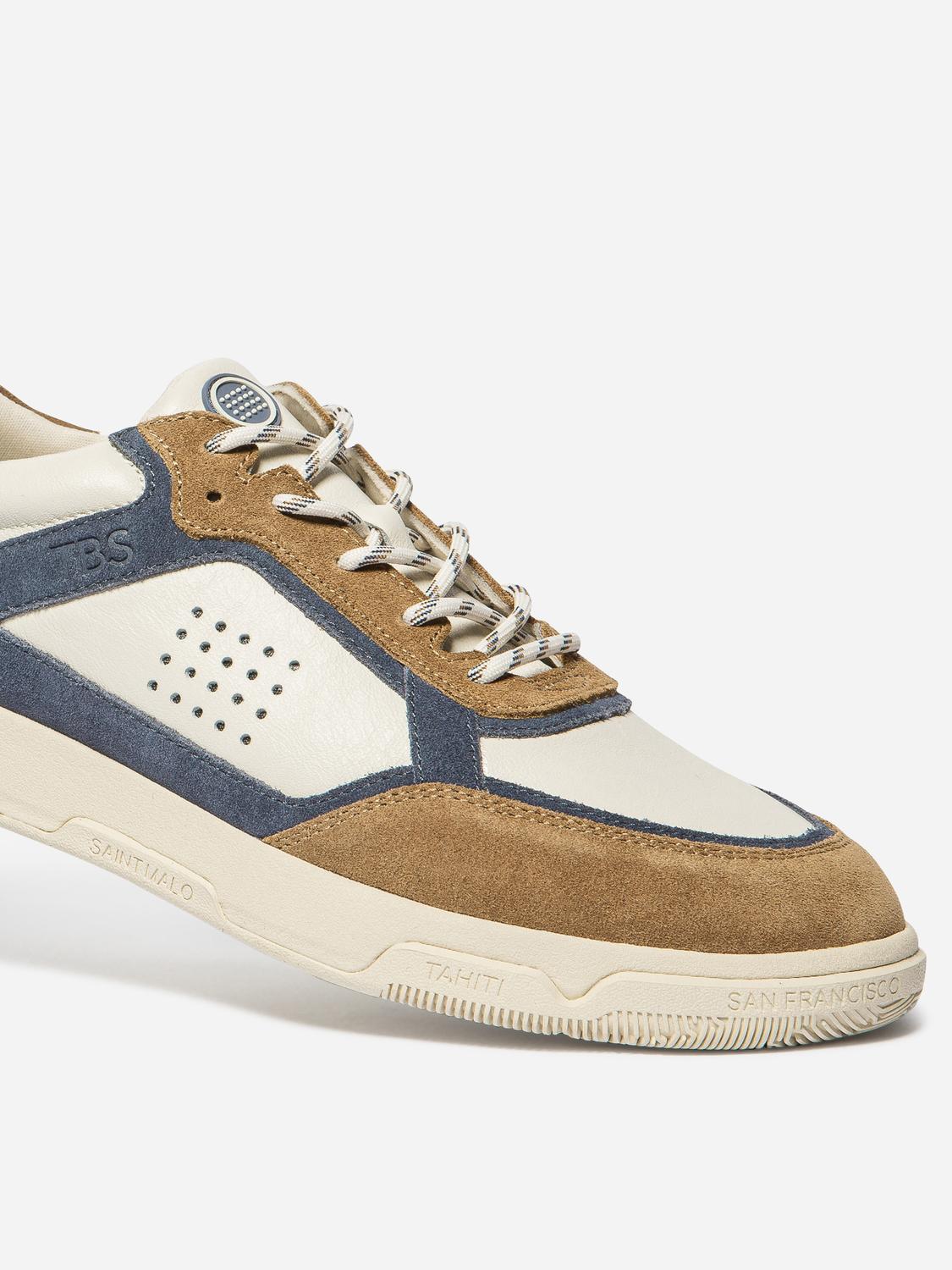 Tennis Homme Textile Tofu et Marron et Ardoise GUYLHEM