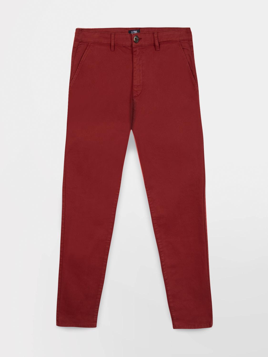 Pantalon Chino Homme Coton Recyclé Rouge FILAOFAN Pantalon Chino Homme Coton Recyclé Rouge FILAOFAN