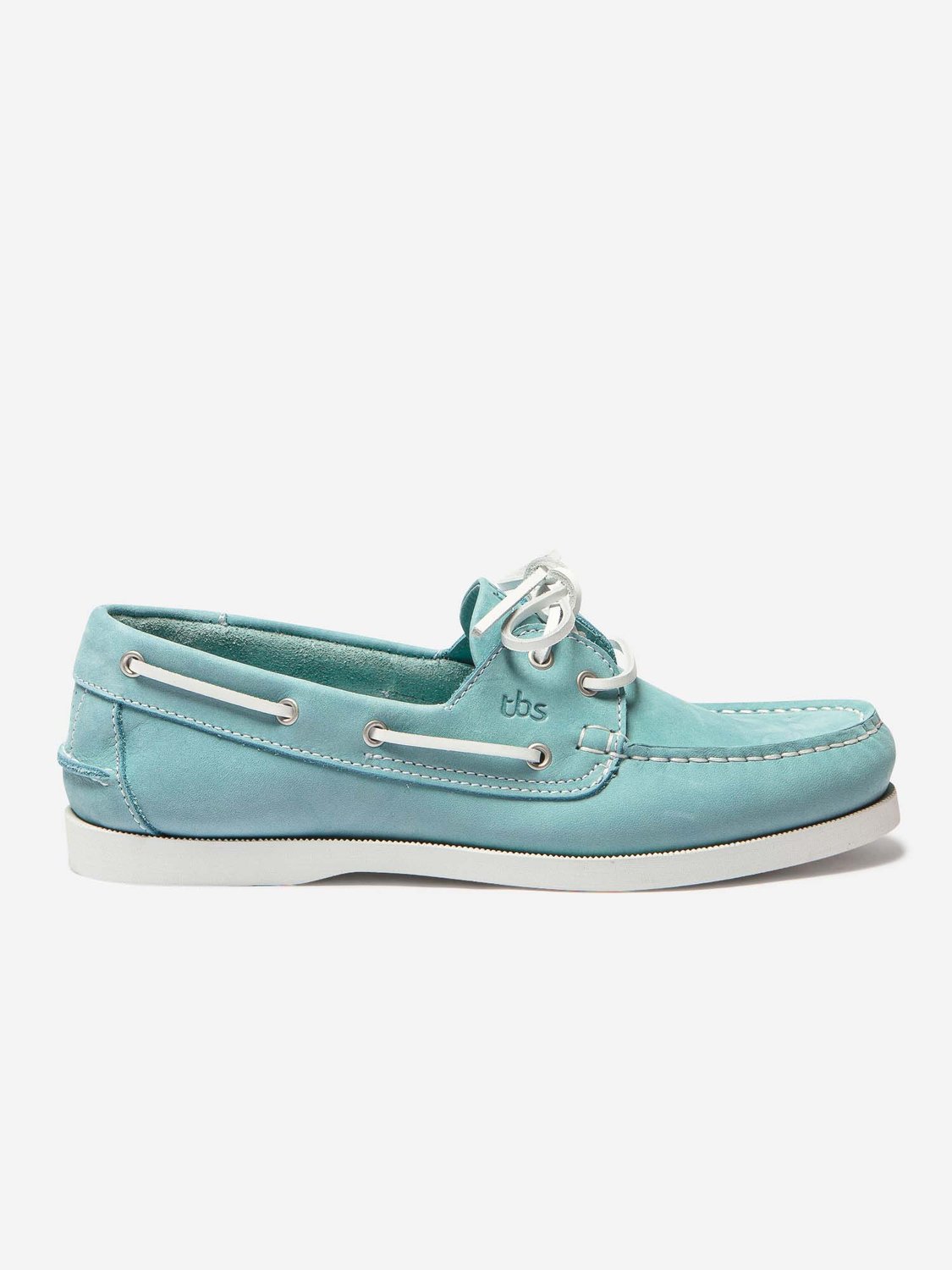 Chaussures Bateau Homme Cuir Nubuck Turquoise