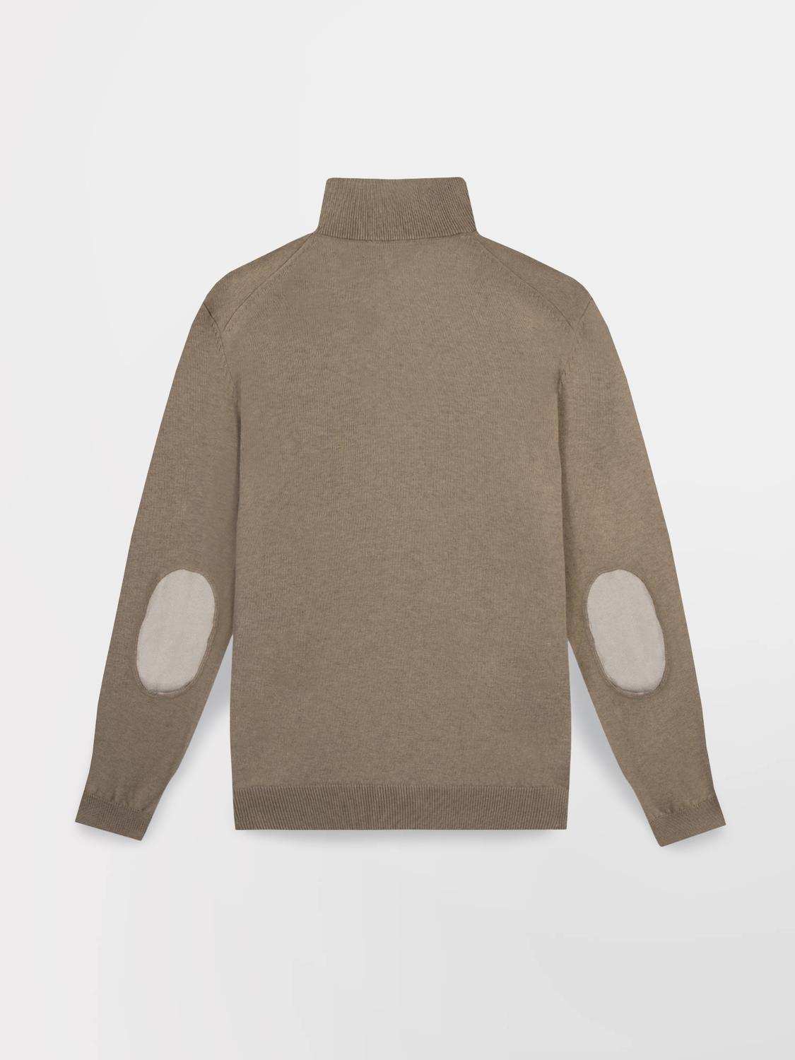 Pull Col Camionneur Homme Beige MALIKCAM