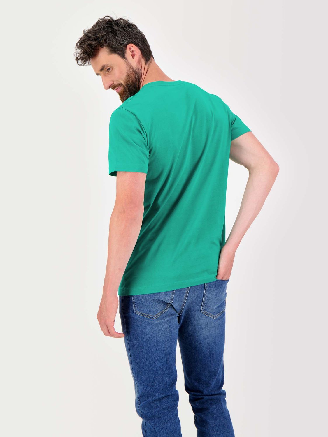 Tee Shirt Homme Manches Courtes Coton Biologique Vert